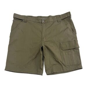 Duluth Firehose Flex 11"‎ Cargo Shorts Coolmax Relaxed Fit Men's 48 Army Green